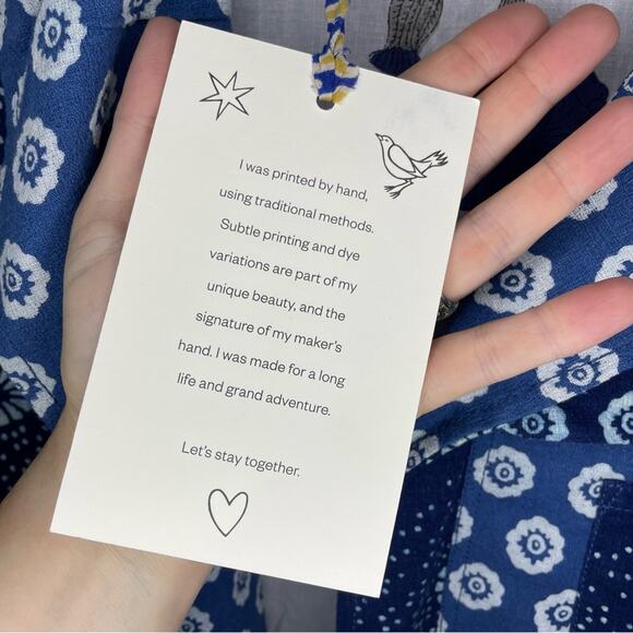 NWT New Alix of Bohemia Mariner Calico Printed Field Jacket Size S - Picture 5 of 8